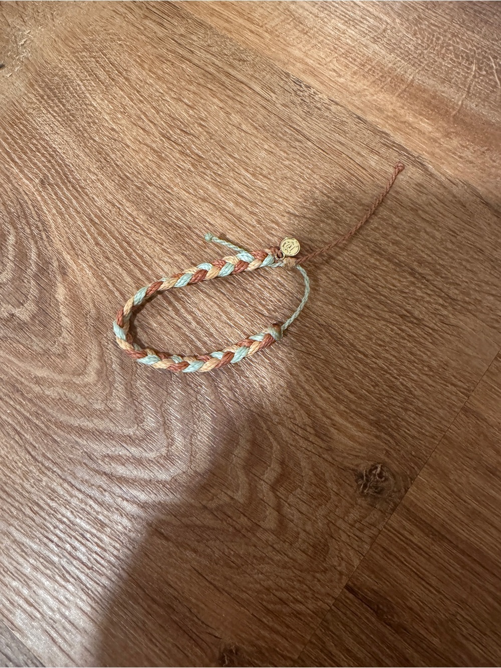 Pura Vida Braided Bracelet in Mint Green and Coral​